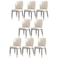PU Leather Dining Chairs Nordic Style Wingback Armless Chair Beige 8 Piece Set Brass Gold Clearhalo 'Dining Chairs' 'Dining Tables & Seating' 'dining_chair' 'furn' 'furn_dining_chair' 'Furniture' 'Kitchen & Dining Furniture' 6955517
