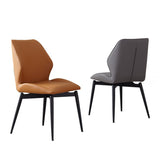 Upholstered Armless Industrial Chair Home Black Metal Legs Dining Chair Clearhalo 'Dining Chairs' 'Dining Tables & Seating' 'dining_chair' 'furn' 'furn_dining_chair' 'Furniture' 'Kitchen & Dining Furniture' 6955561