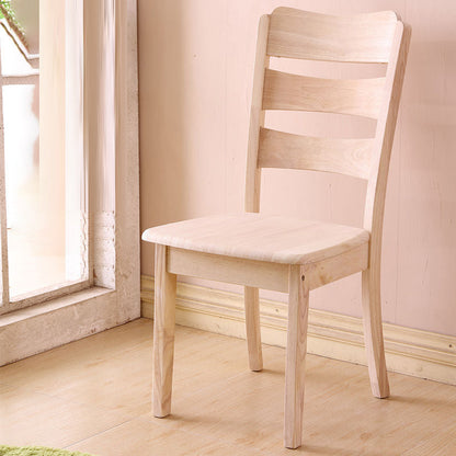 Wood Modern Style Dining Chair Ladder Back Side Chair for Dining Room Nude 1 Piece Clearhalo 'Dining Chairs' 'Dining Tables & Seating' 'dining_chair' 'furn' 'furn_dining_chair' 'Furniture' 'Kitchen & Dining Furniture' 6955580