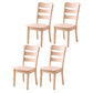 Wood Modern Style Dining Chair Ladder Back Side Chair for Dining Room Nude 4 Piece Set Clearhalo 'Dining Chairs' 'Dining Tables & Seating' 'dining_chair' 'furn' 'furn_dining_chair' 'Furniture' 'Kitchen & Dining Furniture' 6955584