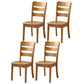 Wood Modern Style Dining Chair Ladder Back Side Chair for Dining Room Tan 4 Piece Set Clearhalo 'Dining Chairs' 'Dining Tables & Seating' 'dining_chair' 'furn' 'furn_dining_chair' 'Furniture' 'Kitchen & Dining Furniture' 6955591