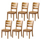 Wood Modern Style Dining Chair Ladder Back Side Chair for Dining Room Tan 6 Piece Set Clearhalo 'Dining Chairs' 'Dining Tables & Seating' 'dining_chair' 'furn' 'furn_dining_chair' 'Furniture' 'Kitchen & Dining Furniture' 6955592
