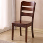 Wood Modern Style Dining Chair Ladder Back Side Chair for Dining Room Nut-Brown 1 Piece Clearhalo 'Dining Chairs' 'Dining Tables & Seating' 'dining_chair' 'furn' 'furn_dining_chair' 'Furniture' 'Kitchen & Dining Furniture' 6955594