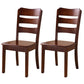 Wood Modern Style Dining Chair Ladder Back Side Chair for Dining Room Nut-Brown 2 Piece Set Clearhalo 'Dining Chairs' 'Dining Tables & Seating' 'dining_chair' 'furn' 'furn_dining_chair' 'Furniture' 'Kitchen & Dining Furniture' 6955595