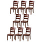 Wood Modern Style Dining Chair Ladder Back Side Chair for Dining Room Nut-Brown 8 Piece Set Clearhalo 'Dining Chairs' 'Dining Tables & Seating' 'dining_chair' 'furn' 'furn_dining_chair' 'Furniture' 'Kitchen & Dining Furniture' 6955598