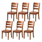 Wood Modern Style Dining Chair Ladder Back Side Chair for Dining Room Medium Wood 6 Piece Set Clearhalo 'Dining Chairs' 'Dining Tables & Seating' 'dining_chair' 'furn' 'furn_dining_chair' 'Furniture' 'Kitchen & Dining Furniture' 6955602