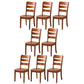 Wood Modern Style Dining Chair Ladder Back Side Chair for Dining Room Medium Wood 8 Piece Set Clearhalo 'Dining Chairs' 'Dining Tables & Seating' 'dining_chair' 'furn' 'furn_dining_chair' 'Furniture' 'Kitchen & Dining Furniture' 6955603