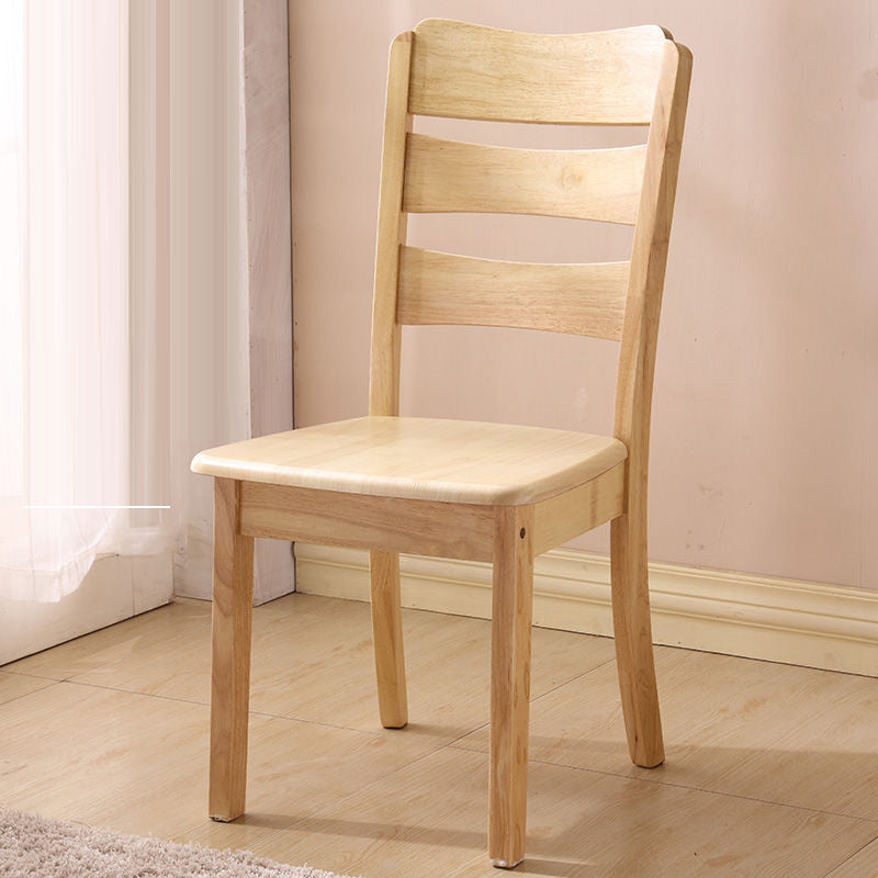 Wood Modern Style Dining Chair Ladder Back Side Chair for Dining Room Natural 1 Piece Clearhalo 'Dining Chairs' 'Dining Tables & Seating' 'dining_chair' 'furn' 'furn_dining_chair' 'Furniture' 'Kitchen & Dining Furniture' 6955604