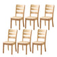 Wood Modern Style Dining Chair Ladder Back Side Chair for Dining Room Natural 6 Piece Set Clearhalo 'Dining Chairs' 'Dining Tables & Seating' 'dining_chair' 'furn' 'furn_dining_chair' 'Furniture' 'Kitchen & Dining Furniture' 6955607