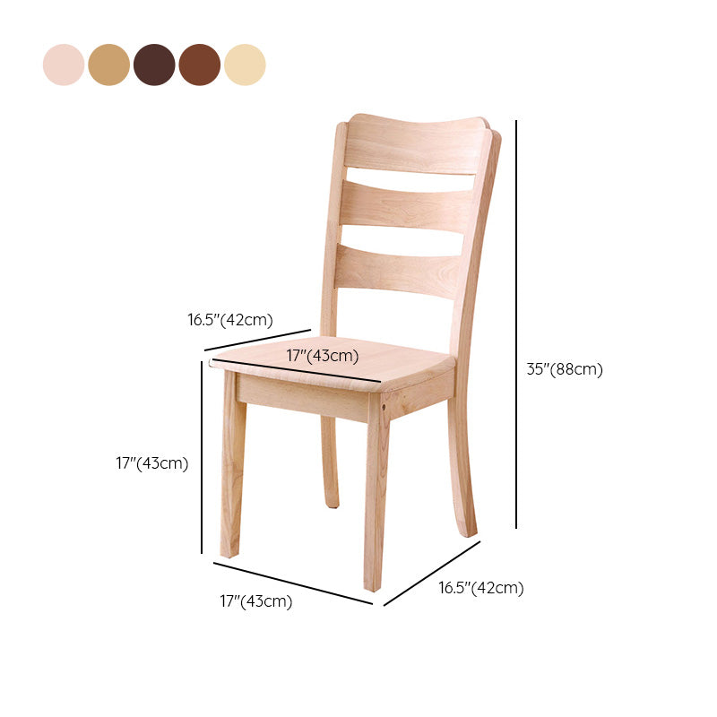 Wood Modern Style Dining Chair Ladder Back Side Chair for Dining Room Clearhalo 'Dining Chairs' 'Dining Tables & Seating' 'dining_chair' 'furn' 'furn_dining_chair' 'Furniture' 'Kitchen & Dining Furniture' 6955609