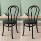 Wood Modern Style Side Chair Open Back Dining Chair for Dining Room Black Wood 2 Piece Set Clearhalo 'Dining Chairs' 'Dining Tables & Seating' 'dining_chair' 'furn' 'furn_dining_chair' 'Furniture' 'Kitchen & Dining Furniture' 6955655