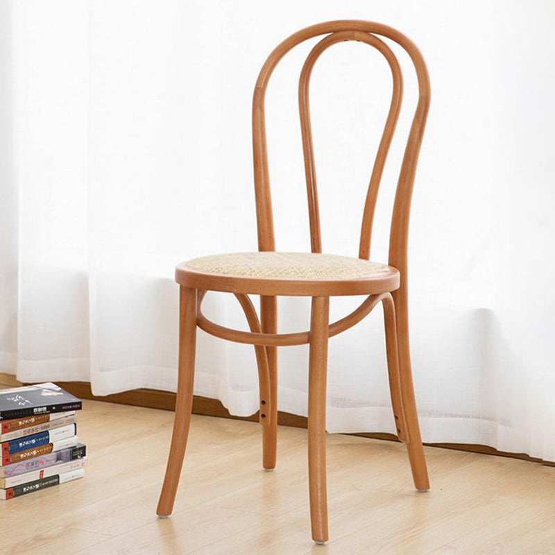 Wood Modern Style Side Chair Open Back Dining Chair for Dining Room Clearhalo 'Dining Chairs' 'Dining Tables & Seating' 'dining_chair' 'furn' 'furn_dining_chair' 'Furniture' 'Kitchen & Dining Furniture' 6955656