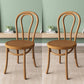 Wood Modern Style Side Chair Open Back Dining Chair for Dining Room Yellow-Brown Wood 2 Piece Set Clearhalo 'Dining Chairs' 'Dining Tables & Seating' 'dining_chair' 'furn' 'furn_dining_chair' 'Furniture' 'Kitchen & Dining Furniture' 6955659