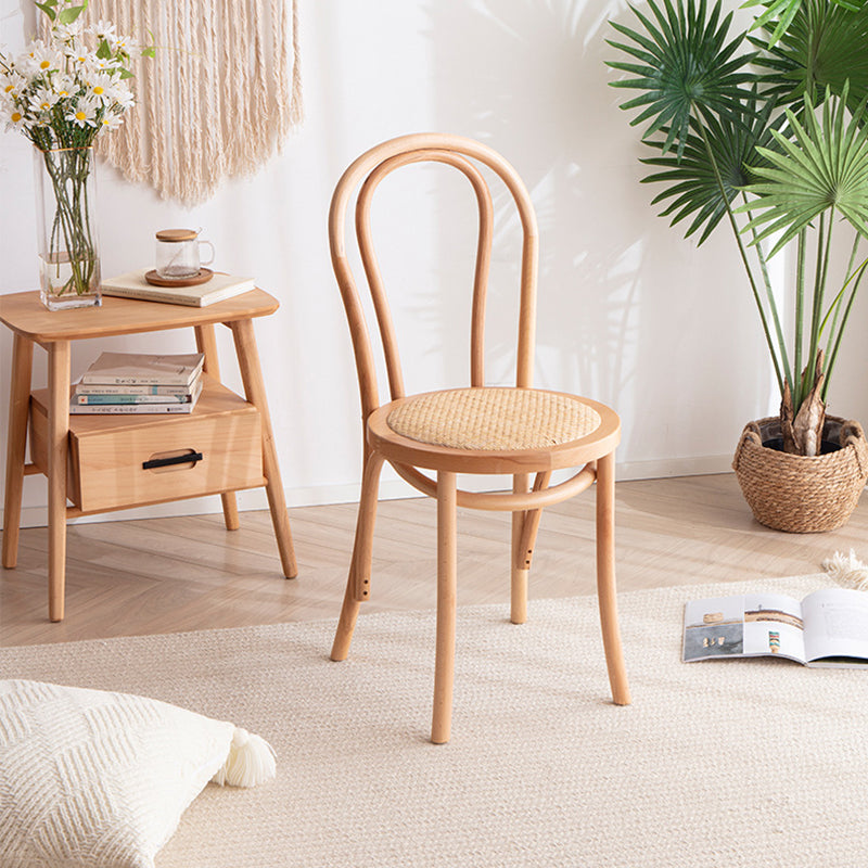 Wood Modern Style Side Chair Open Back Dining Chair for Dining Room Clearhalo 'Dining Chairs' 'Dining Tables & Seating' 'dining_chair' 'furn' 'furn_dining_chair' 'Furniture' 'Kitchen & Dining Furniture' 6955662