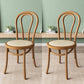 Wood Modern Style Side Chair Open Back Dining Chair for Dining Room Yellow-Brown Wicker & Rattan 2 Piece Set Clearhalo 'Dining Chairs' 'Dining Tables & Seating' 'dining_chair' 'furn' 'furn_dining_chair' 'Furniture' 'Kitchen & Dining Furniture' 6955667