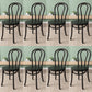 Wood Modern Style Side Chair Open Back Dining Chair for Dining Room Black Wood 8 Piece Set Clearhalo 'Dining Chairs' 'Dining Tables & Seating' 'dining_chair' 'furn' 'furn_dining_chair' 'Furniture' 'Kitchen & Dining Furniture' 6955690