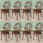Wood Modern Style Side Chair Open Back Dining Chair for Dining Room Nut-Brown Wood 8 Piece Set Clearhalo 'Dining Chairs' 'Dining Tables & Seating' 'dining_chair' 'furn' 'furn_dining_chair' 'Furniture' 'Kitchen & Dining Furniture' 6955693