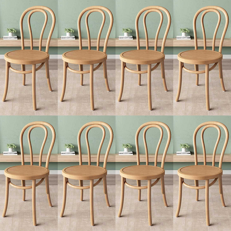 Wood Modern Style Side Chair Open Back Dining Chair for Dining Room Natural Wood 8 Piece Set Clearhalo 'Dining Chairs' 'Dining Tables & Seating' 'dining_chair' 'furn' 'furn_dining_chair' 'Furniture' 'Kitchen & Dining Furniture' 6955694
