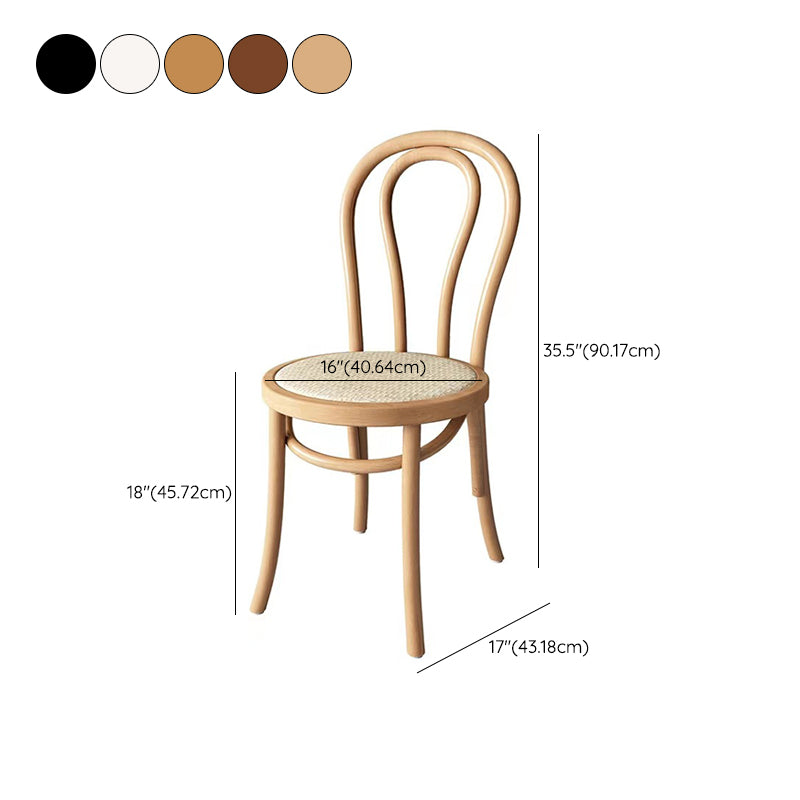 Wood Modern Style Side Chair Open Back Dining Chair for Dining Room Clearhalo 'Dining Chairs' 'Dining Tables & Seating' 'dining_chair' 'furn' 'furn_dining_chair' 'Furniture' 'Kitchen & Dining Furniture' 6955700