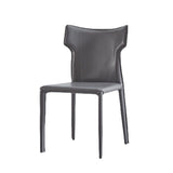 Contemporary Upholstered Armless Chair Kitchen Wingback Dining Chair