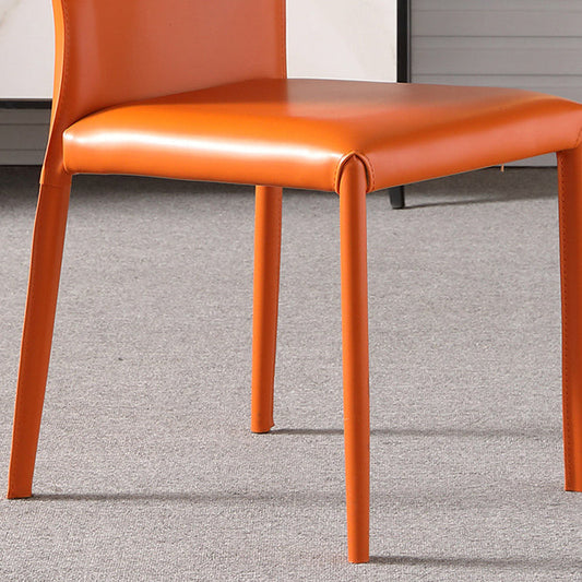 Contemporary Upholstered Armless Chair Kitchen Wingback Dining Chair