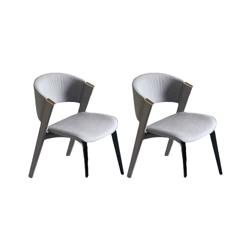Industrial Upholstered Armless Chair Kitchen Open Back Dining Chair 2 Piece Set Clearhalo 'Dining Chairs' 'Dining Tables & Seating' 'dining_chair' 'furn' 'furn_dining_chair' 'Furniture' 'Kitchen & Dining Furniture' 6955754