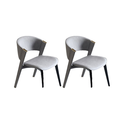 Industrial Upholstered Armless Chair Kitchen Open Back Dining Chair 2 Piece Set Clearhalo 'Dining Chairs' 'Dining Tables & Seating' 'dining_chair' 'furn' 'furn_dining_chair' 'Furniture' 'Kitchen & Dining Furniture' 6955754