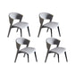 Industrial Upholstered Armless Chair Kitchen Open Back Dining Chair 4 Piece Set Clearhalo 'Dining Chairs' 'Dining Tables & Seating' 'dining_chair' 'furn' 'furn_dining_chair' 'Furniture' 'Kitchen & Dining Furniture' 6955756