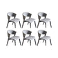 Industrial Upholstered Armless Chair Kitchen Open Back Dining Chair 6 Piece Set Clearhalo 'Dining Chairs' 'Dining Tables & Seating' 'dining_chair' 'furn' 'furn_dining_chair' 'Furniture' 'Kitchen & Dining Furniture' 6955758