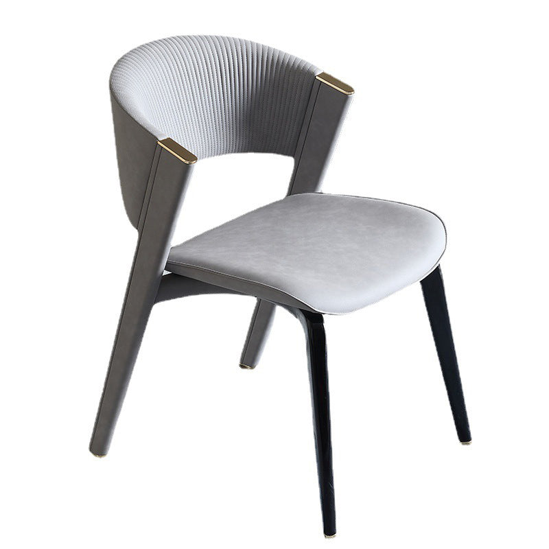 Industrial Upholstered Armless Chair Kitchen Open Back Dining Chair Clearhalo 'Dining Chairs' 'Dining Tables & Seating' 'dining_chair' 'furn' 'furn_dining_chair' 'Furniture' 'Kitchen & Dining Furniture' 6955761