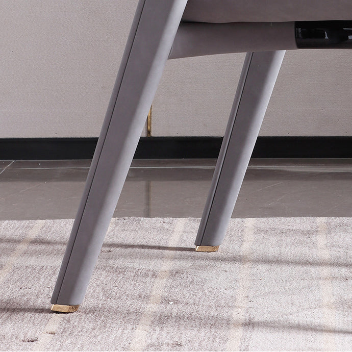 Industrial Upholstered Armless Chair Kitchen Open Back Dining Chair Clearhalo 'Dining Chairs' 'Dining Tables & Seating' 'dining_chair' 'furn' 'furn_dining_chair' 'Furniture' 'Kitchen & Dining Furniture' 6955765