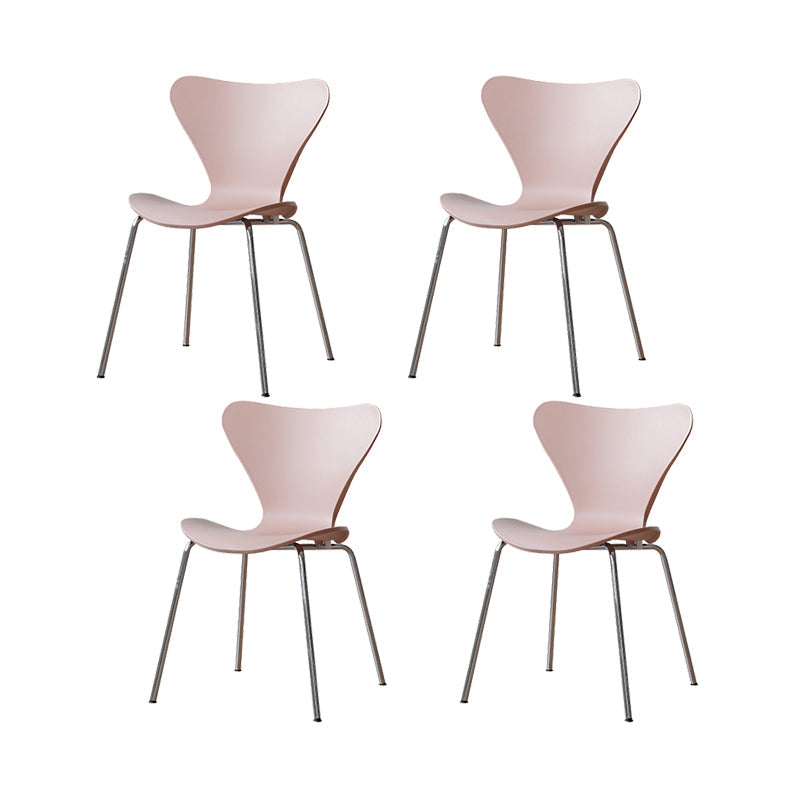 Modern Style Side Chair Plastic Indoor Dining Chair for Home