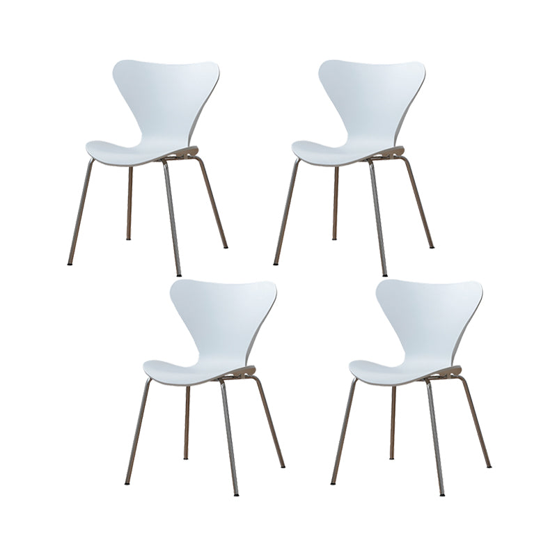 Modern Style Side Chair Plastic Indoor Dining Chair for Home