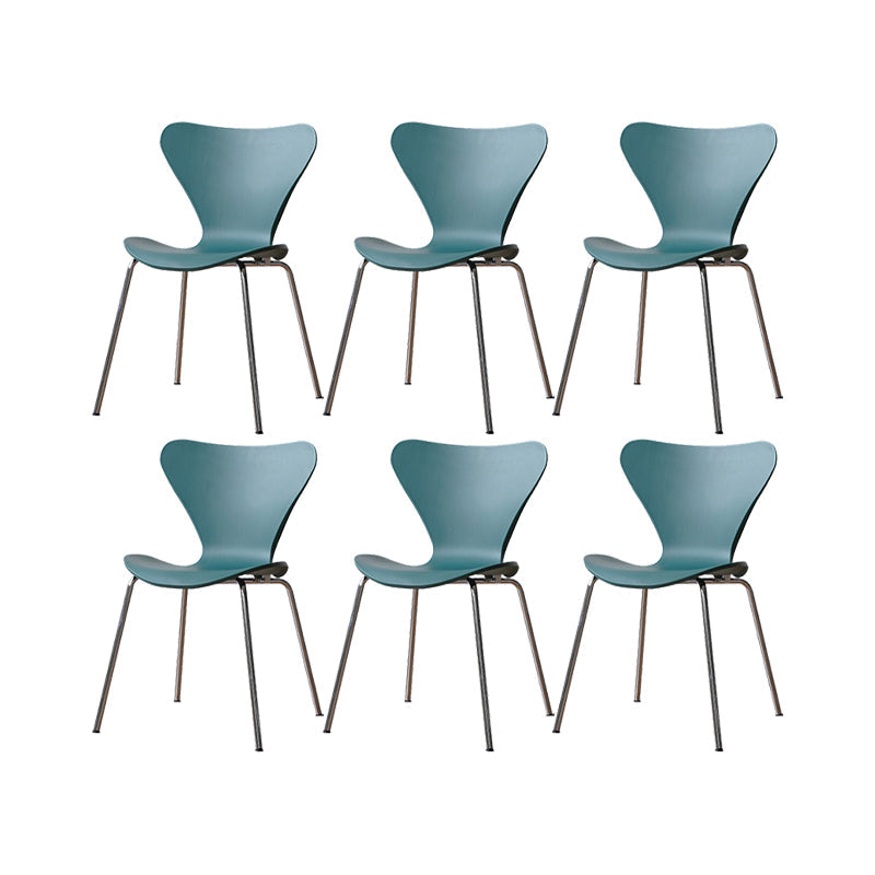 Modern Style Side Chair Plastic Indoor Dining Chair for Home