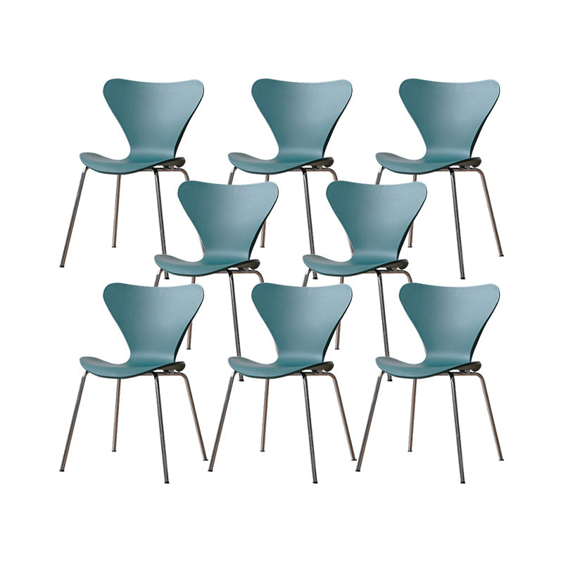 Modern Style Side Chair Plastic Indoor Dining Chair for Home
