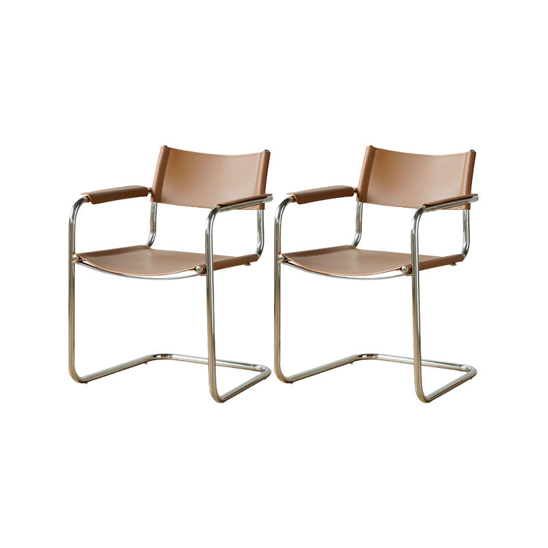 インダストリアルアームチェアモダンレザーインドアダイニングチェアホーム用