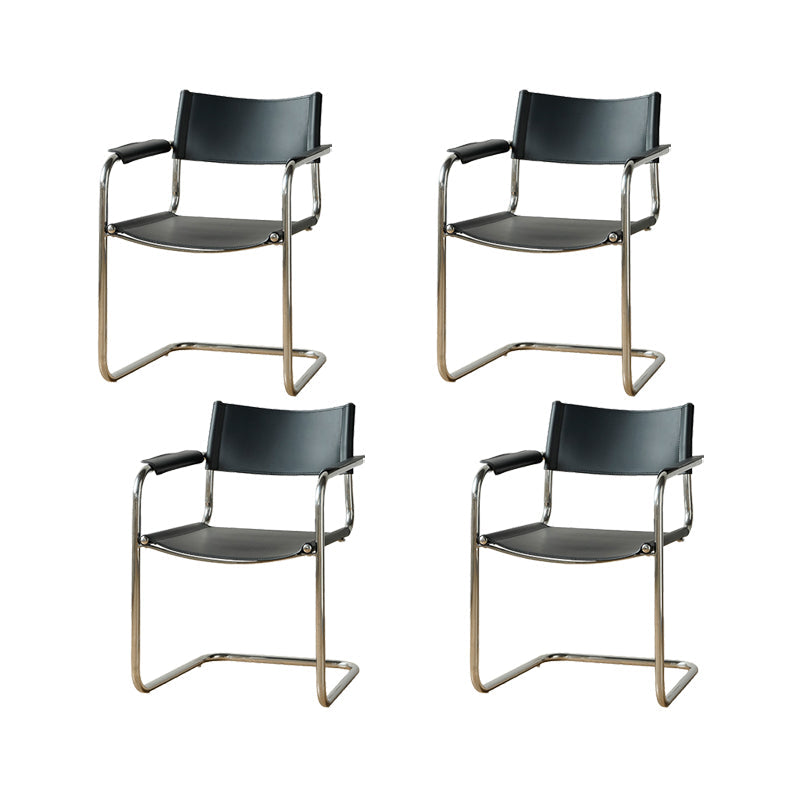 インダストリアルアームチェアモダンレザーインドアダイニングチェアホーム用