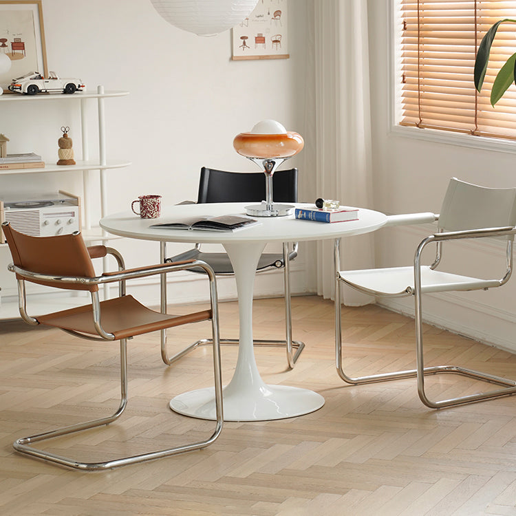 インダストリアルアームチェアモダンレザーインドアダイニングチェアホーム用