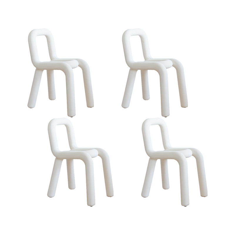 Modern Style Side Chair Open Back Indoor Dining Chair for Home