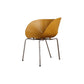 Industrial Side Chair Plastic Open Back Dining Chair for Home