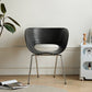 Industrial Side Chair Plastic Open Back Dining Chair for Home