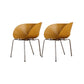Industrial Side Chair Plastic Open Back Dining Chair for Home