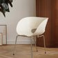 Industrial Side Chair Plastic Open Back Dining Chair for Home