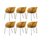 Industrial Side Chair Plastic Open Back Dining Chair for Home