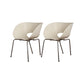 Industrial Side Chair Plastic Open Back Dining Chair for Home