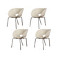 Industrial Side Chair Plastic Open Back Dining Chair for Home