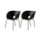 Industrial Side Chair Plastic Open Back Dining Chair for Home