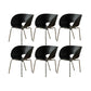 Industrial Side Chair Plastic Open Back Dining Chair for Home
