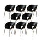 Industrial Side Chair Plastic Open Back Dining Chair for Home