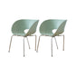 Industrial Side Chair Plastic Open Back Dining Chair for Home
